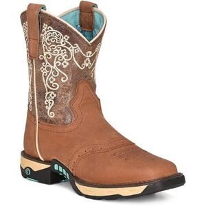 Corral Ladies Tan Hydro Resist Saddle  Farm & Ranch Boots 10M W5006